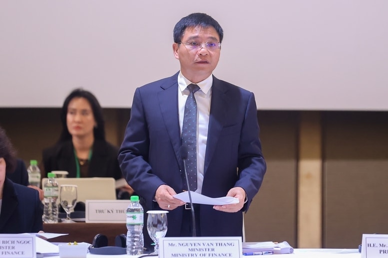 Bộ trưởng Bộ Tài chính Nguyễn Văn Thắng phát biểu tại Diễn đàn - Ảnh: VGP/Nhật Bắc Bộ trưởng Bộ Tài chính Nguyễn Văn Thắng phát biểu tại Diễn đàn - Ảnh: VGP/Nhật Bắc