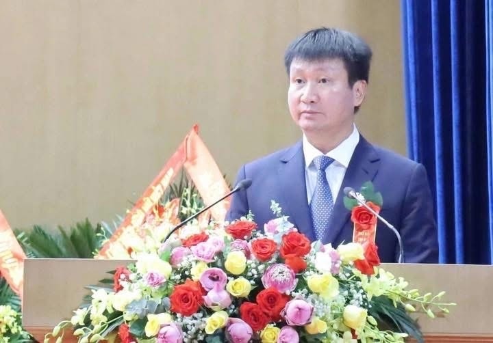 Tân Phó Bí thư tỉnh ủy Ninh Bình Trần Huy Tuấn. (Ảnh: Trọng Bảo)
