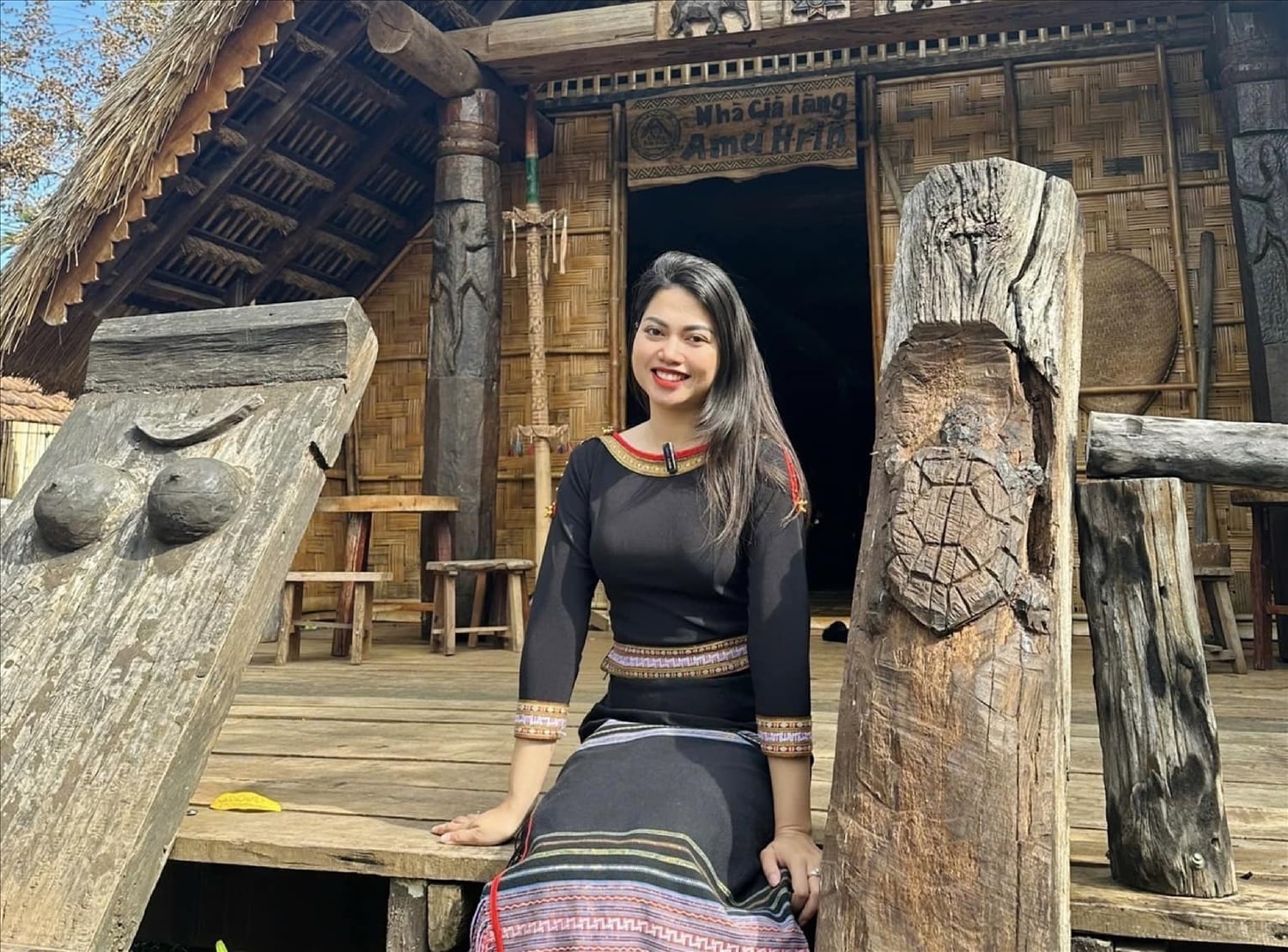 Nữ Bí thư Chi bộ buôn Ako Dhông khẳng định, để làm du lịch hiệu quả phải gắn với bản sắc văn hóa truyền thống.