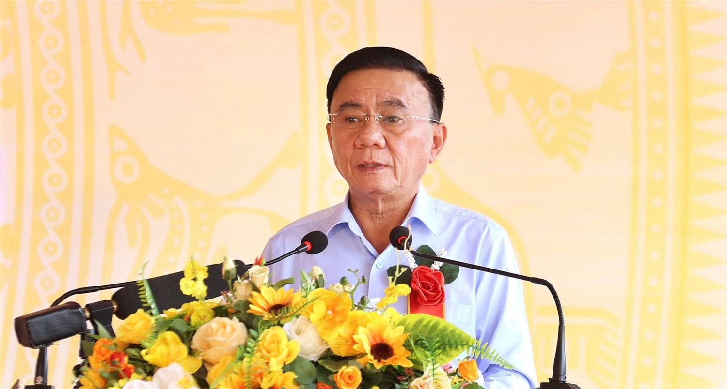 Ông Trần Cẩm Tú phát biểu tại Ngày hội. (Ảnh: Trọng Bảo)