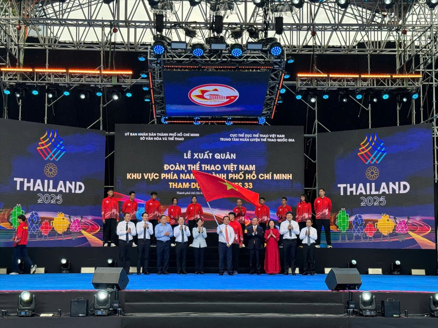 Đoàn Thể thao Việt Nam khu vực phía Nam xuất quân tham dự SEA Games 33 (Ảnh IT)