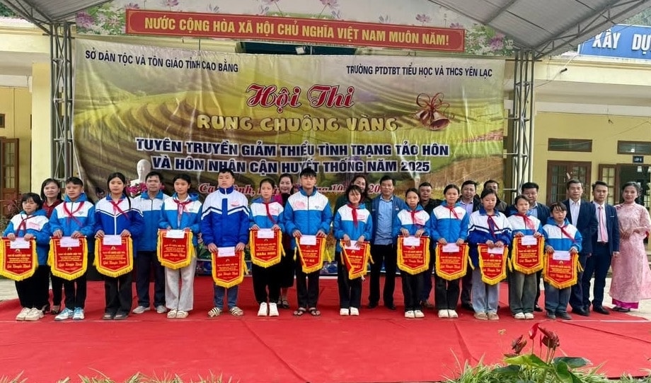 (chuyên đề CB) Cao Bằng: Hội thi “Rung chuông vàng” góp phần giảm thiểu tảo hôn, hôn nhân cận huyết thống ở vùng trũng 1
