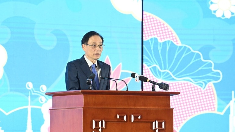 Bộ trưởng Ngoại giao Lê Hoài Trung phát biểu ý kiến tại Diễn đàn. (Ảnh: TRẦN HẢI) Bộ trưởng Ngoại giao Lê Hoài Trung phát biểu ý kiến tại Diễn đàn. (Ảnh: TRẦN HẢI)
