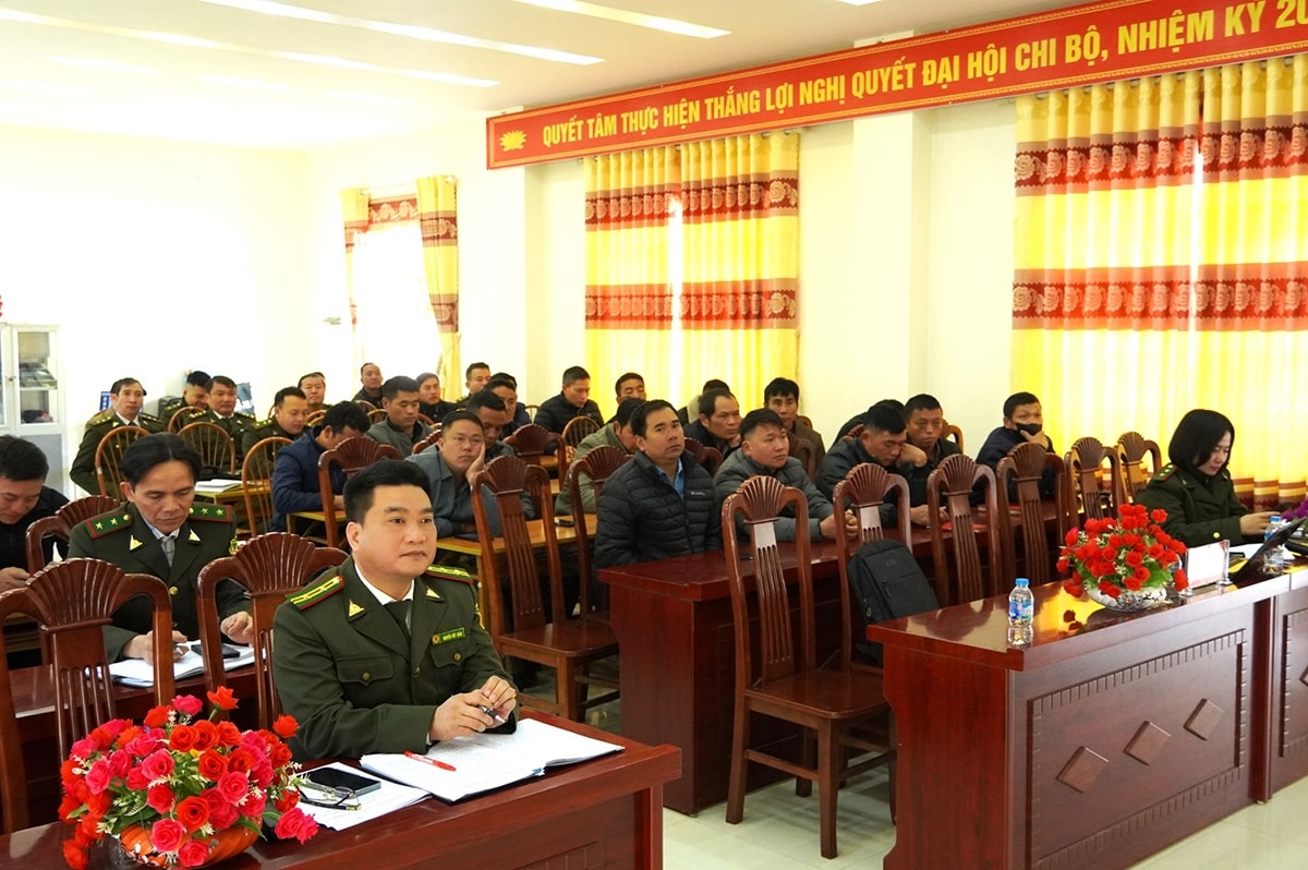 Các đại biểu tham dự Hội nghị tại xã Mèo Vạc (Tuyên Quang)