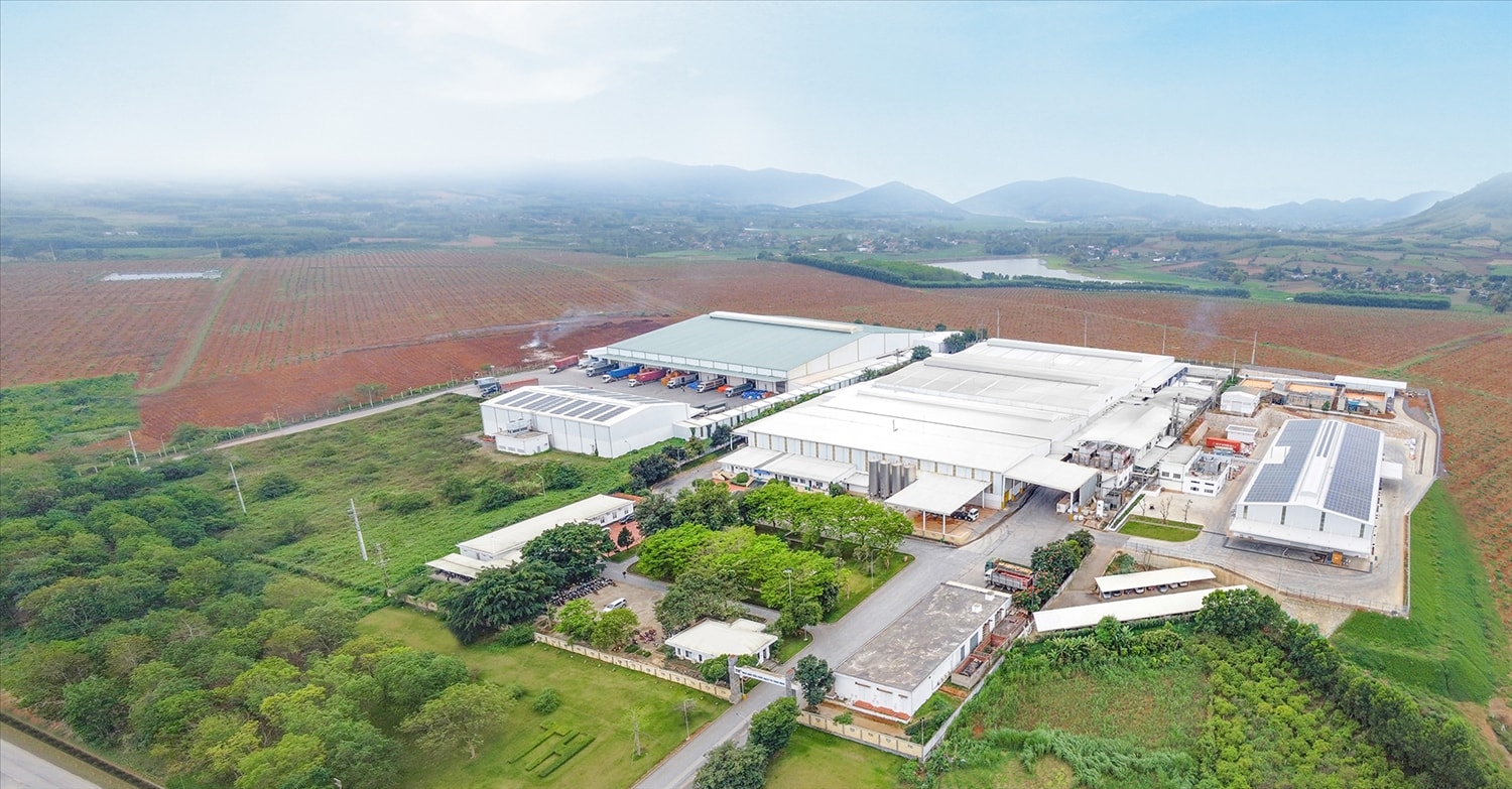 Toàn cảnh Nhà máy sản xuất sữa của Tập đoàn TH tại miền Tây Nghệ An