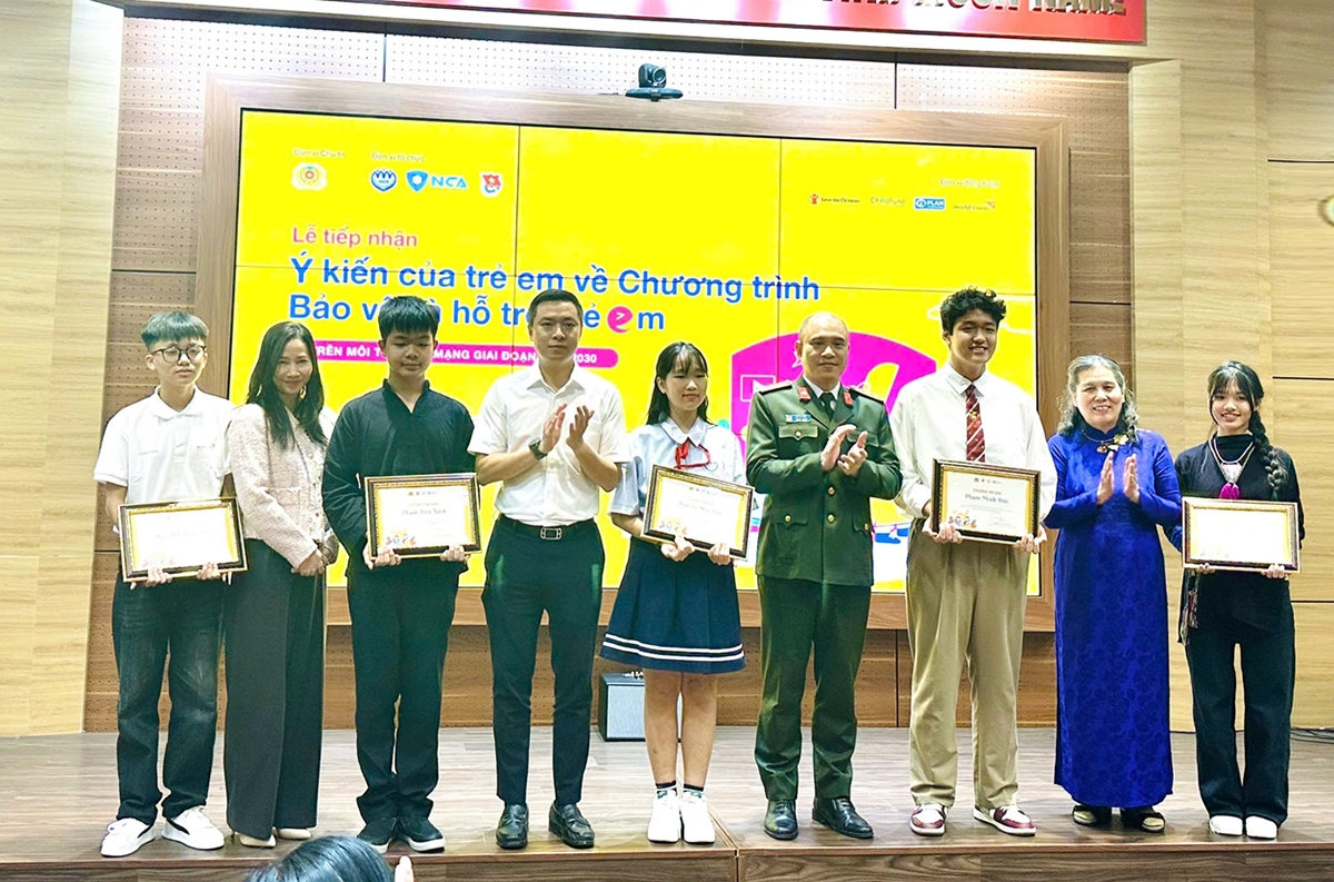 Bộ Công an: Tiếp nhận ý kiến trẻ em cho Chương trình bảo vệ trẻ em trên môi trường mạng 