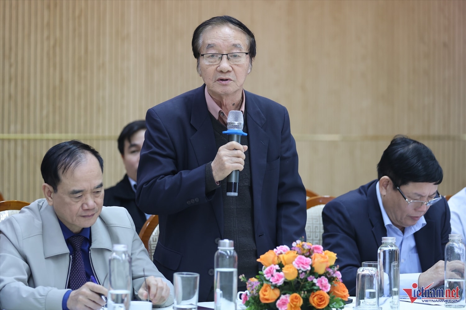 Nguyên Trưởng ban Tôn giáo Chính phủ Nguyễn Thế Danh phát biểu 