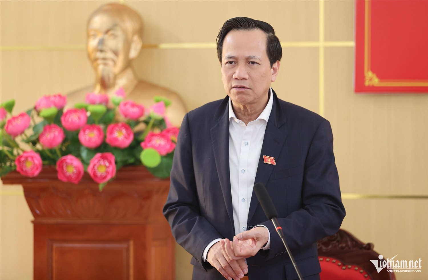 Bộ trưởng Đào Ngọc Dung lưu ý cùng với việc khôi phục lại hạ tầng giao thông, các công trình thiết yếu, tỉnh Lạng Sơn cần đảm bảo sinh kế cho người dân, nhất là việc làm, nguồn thu nhập, tuyệt đối không để người dân thiếu đói. Ảnh: Lê Anh Dũng