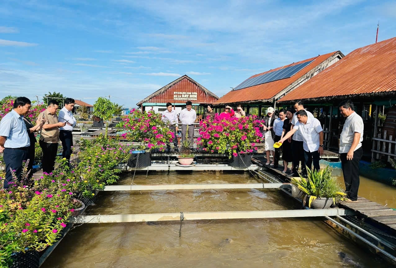 Đoàn công tác Sở Văn hoá Thể thao và Du lịch TP. Cần Thơ kiểm tra các điểm du lịch hộ gia đình 