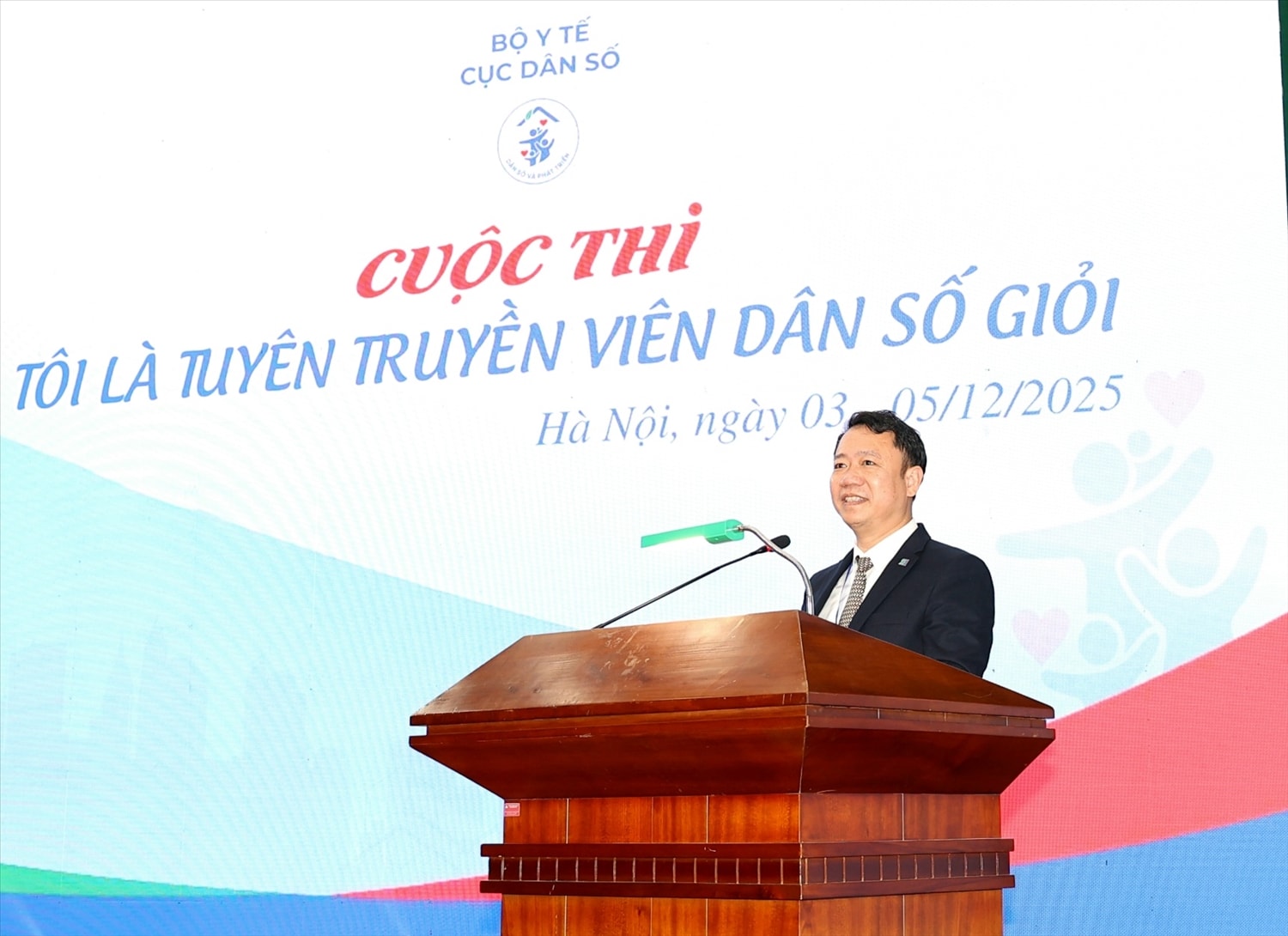 Cục trưởng Cục Dân số Lê Thanh Dũng, Trưởng Ban Tổ chức - Trưởng Ban Giám khảo phát biểu tại cuộc thi Cục trưởng Cục Dân số Lê Thanh Dũng, Trưởng Ban Tổ chức - Trưởng Ban Giám khảo phát biểu tại cuộc thi