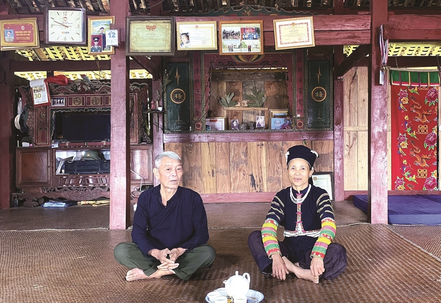 Ông Chi Viết Hải, Người có uy tín xóm Khuổi Khon, xã Hưng Đạo.