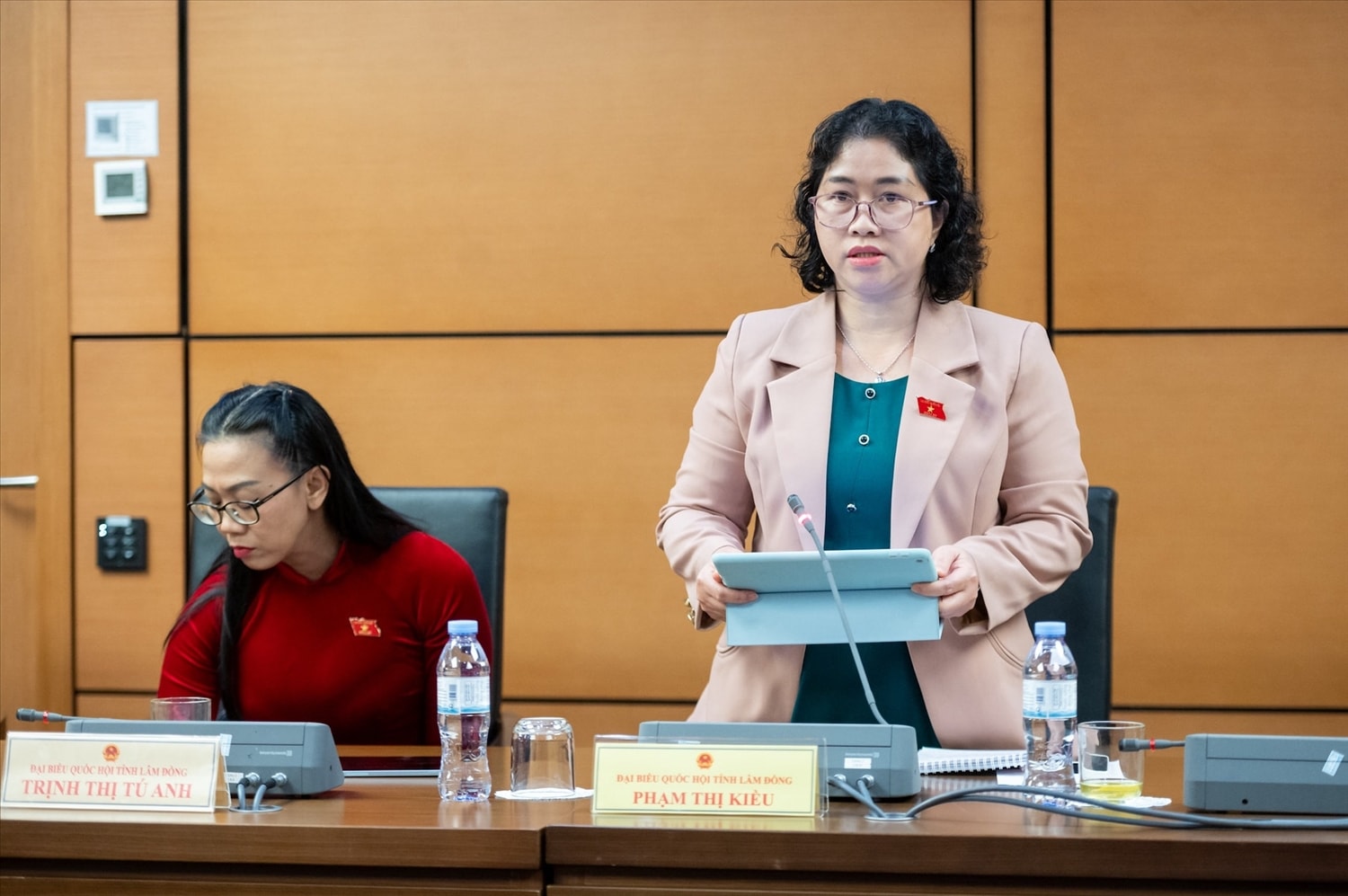Đại biểu Phạm Thị Kiều (đoàn Lâm Đồng). Ảnh: Quốc hội Đại biểu Phạm Thị Kiều (đoàn Lâm Đồng). Ảnh: Quốc hội