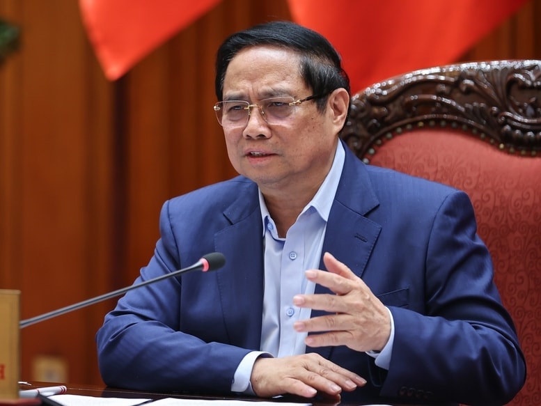 Thủ tướng Chính phủ chủ trì cuộc họp của Ban Thường vụ Đảng ủy Chính phủ và Thường trực Chính phủ chiều 5/12 - Ảnh: VGP/Nhật Bắc