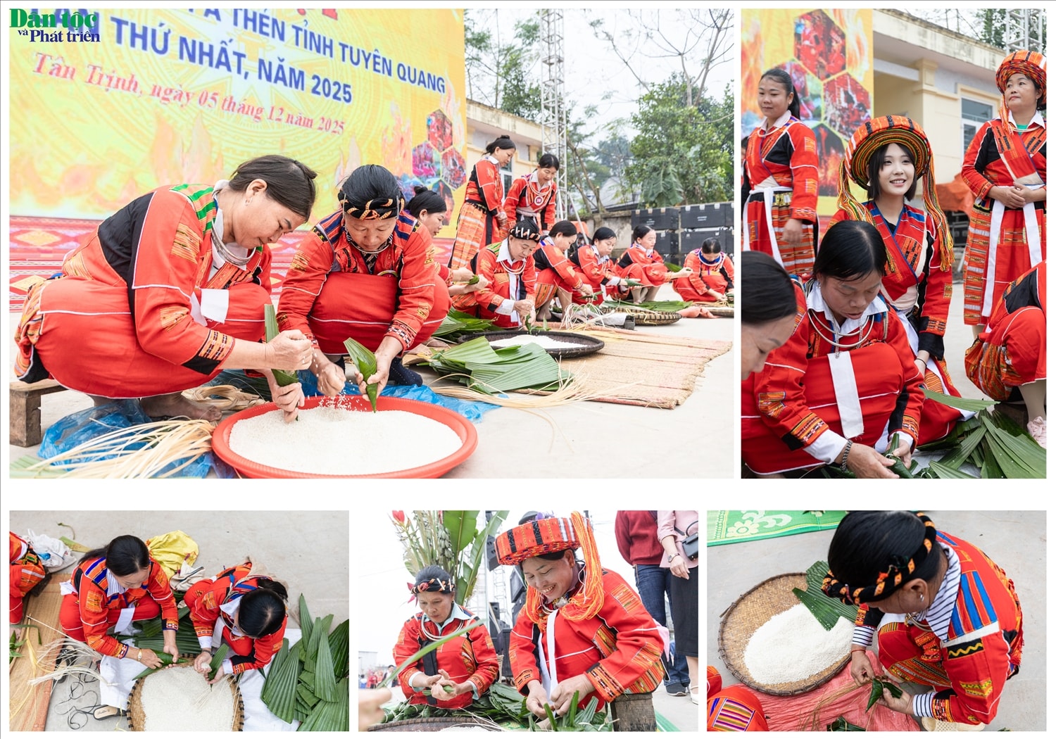 Sôi nổi phần thi gói bánh sừng trâu tại Lễ hội Nhảy lửa của đồng bào dân tộc Pà Thẻn