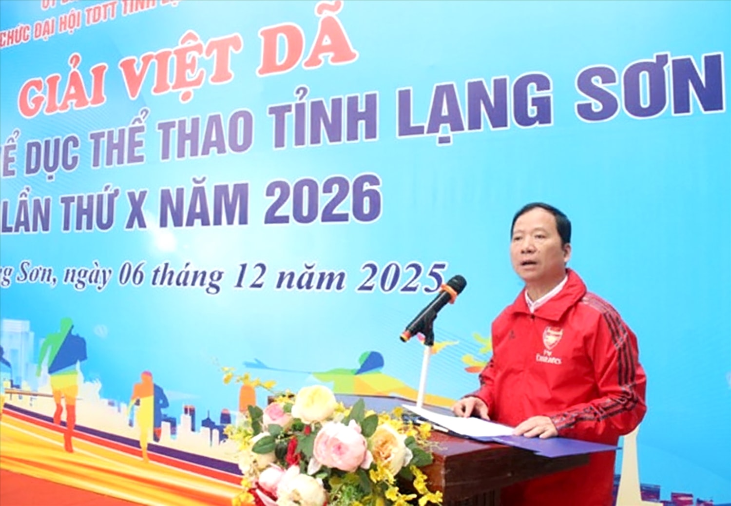 Ông Nguyễn Đặng Ân, Giám đốc Sở Văn hóa, Thể thao và Du lịch tỉnh Lạng Sơn; Phó Trưởng Ban Thường trực Ban Tổ chức Đại hội TDTT tỉnh lần thứ X năm 2026 