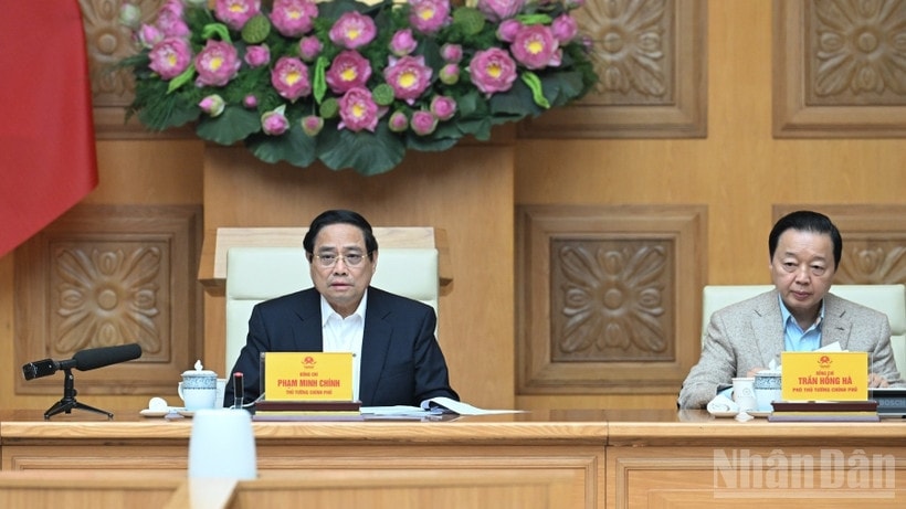 Thủ tướng Chính phủ Phạm Minh Chính chủ trì cuộc họp bàn giải pháp đẩy nhanh tiến độ triển khai 