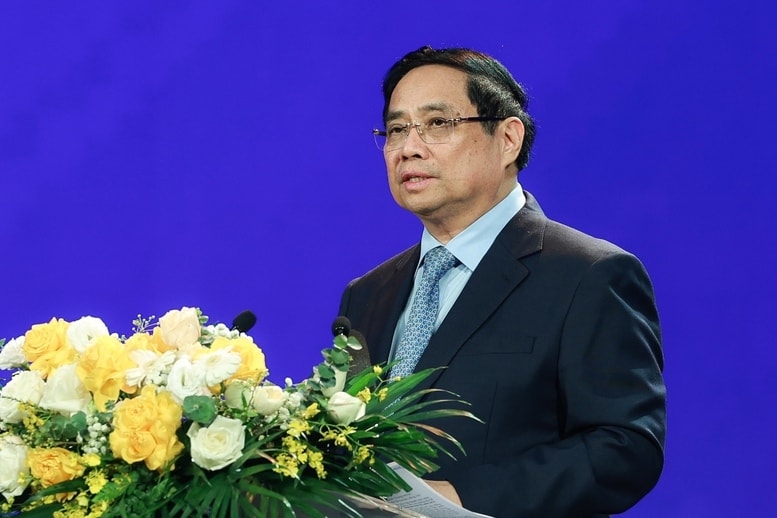 Thủ tướng nhấn mạnh, công tác thông tin đối ngoại có vai trò quan trọng và ý nghĩa chiến lược, được Đảng, Nhà nước đặc biệt quan tâm lãnh đạo, chỉ đạo - Ảnh: VGP/Nhật Bắc