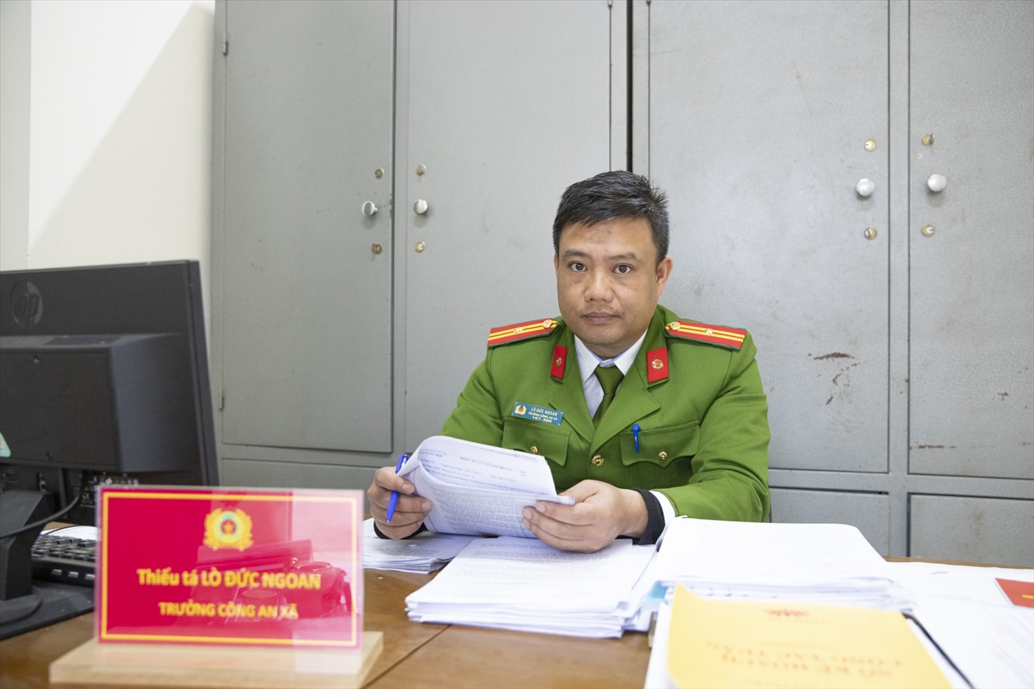 Thiếu tá Hà Đức Ngoan, Trưởng Công an xã Tú Lệ, tỉnh Lào Cai chia sẻ về những thực tế đầy trăn trở và những giải pháp đã thực hiện hiệu quả trong thời gian vừa qua