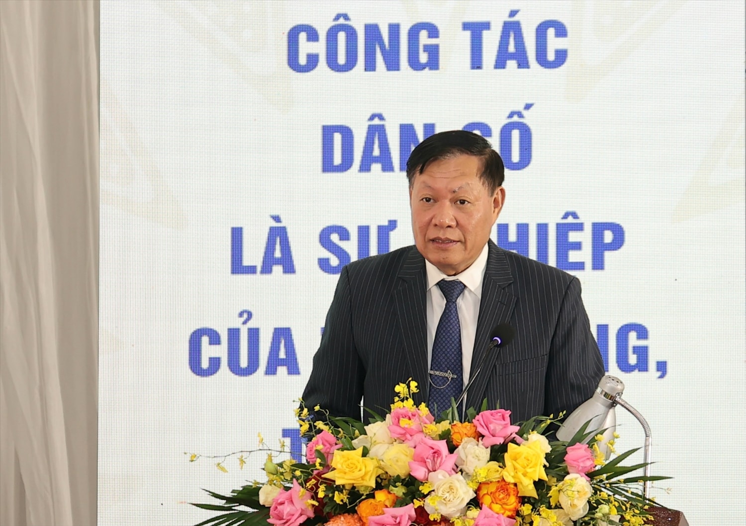 Thứ trưởng Bộ Y tế Đỗ Xuân Tuyên phát biểu tại buổi lễ