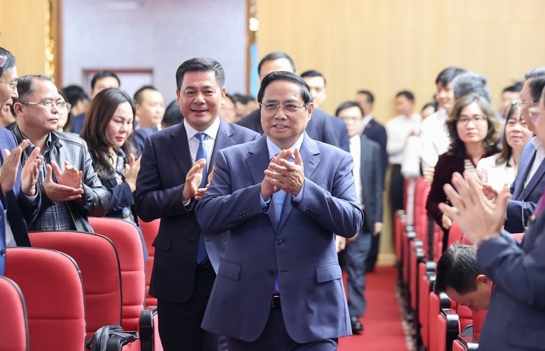 Thủ tướng Phạm Minh Chính dự Hội nghị tổng kết công tác năm 2025, nhiệm kỳ 2021-2025; định hướng công tác nhiệm kỳ 2026-2030 và triển khai nhiệm vụ trọng tâm năm 2026 của ngành công thương - Ảnh: VGP/Nhật Bắc Thủ tướng Phạm Minh Chính dự Hội nghị tổng kết công tác năm 2025, nhiệm kỳ 2021-2025; định hướng công tác nhiệm kỳ 2026-2030 và triển khai nhiệm vụ trọng tâm năm 2026 của ngành công thương - Ảnh: VGP/Nhật Bắc