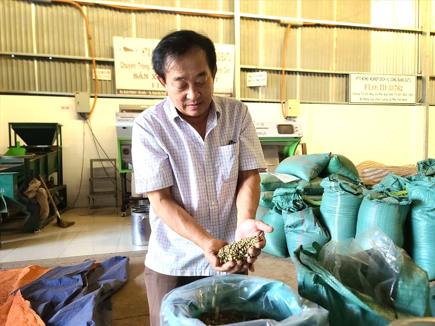 Ông Trần Đình Trọng - Chủ tịch Hội đồng quản trị kiêm Giám đốc HTX Công Bằng Ea Tu, luôn 