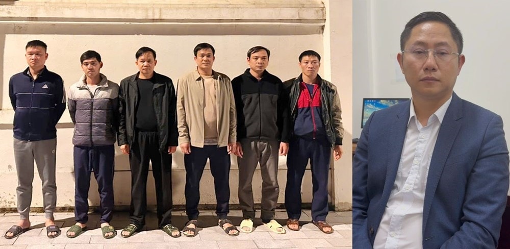 Các đối tượng bị bắt giữ. Ảnh: Công an Thanh Hoá Các đối tượng bị bắt giữ. Ảnh: Công an Thanh Hoá