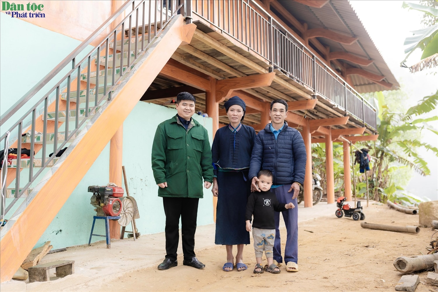 Căn nhà mới của gia đình anh Sèn Chỉn Binh và chị Lù Thị Bống tại thôn Nàng Ha, xã Thàng Tín, tỉnh Tuyên Quang 