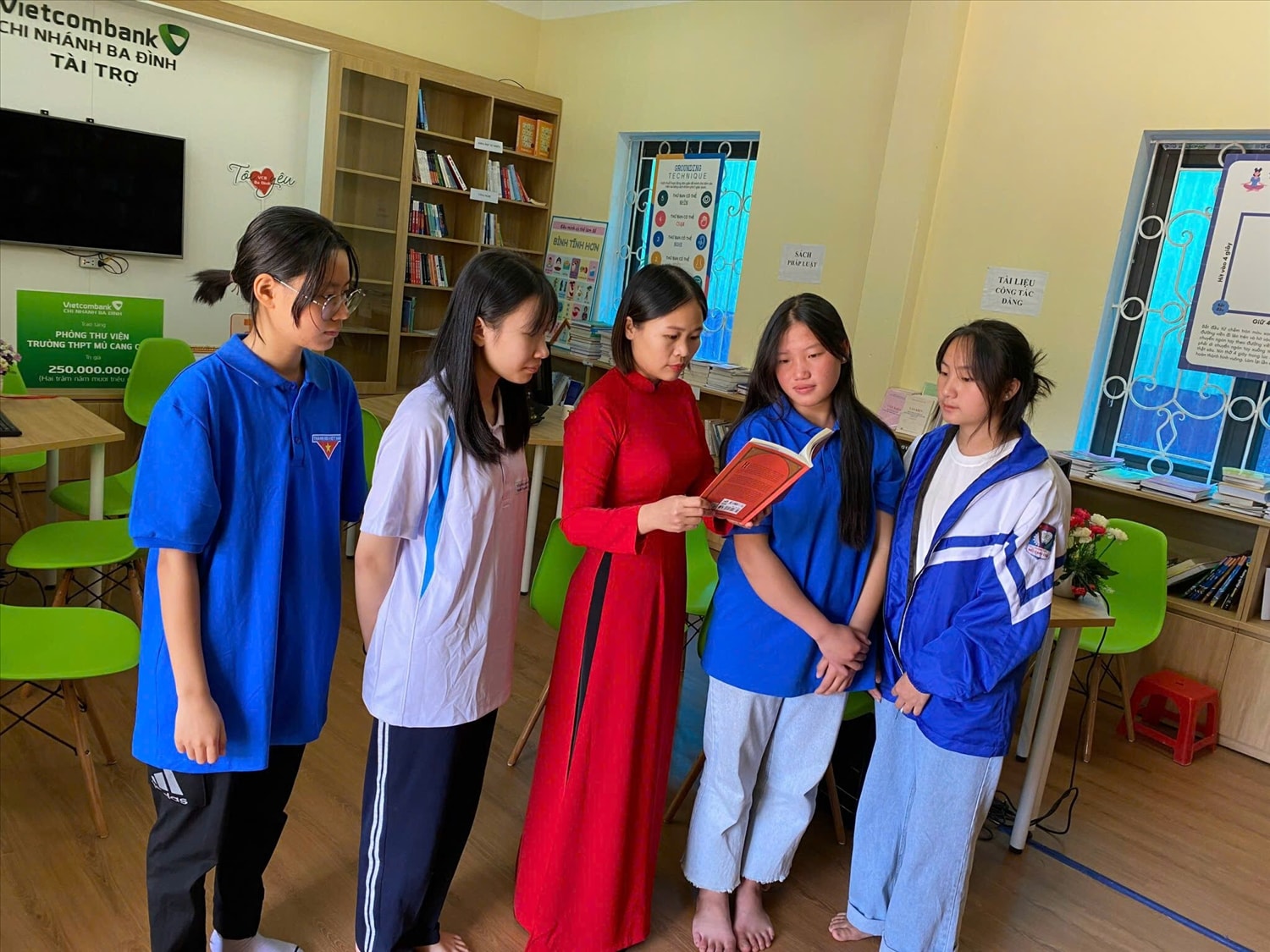 Các em học sinh được trường động viên, quan tâm và hỗ trợ học tập