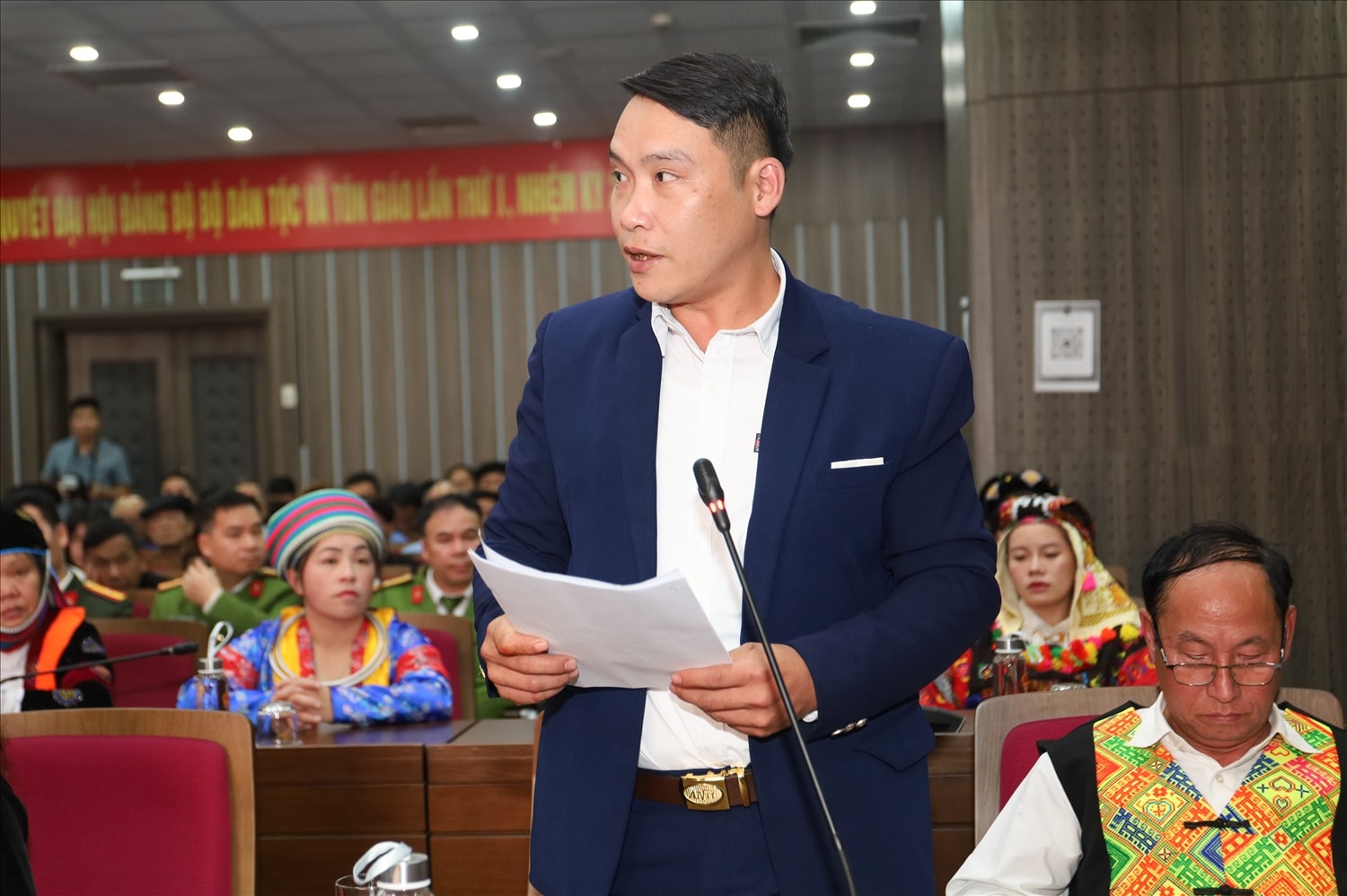 Anh Đặng Văn Lưu, dân tộc Dao, Tổ trưởng Tổ an ninh trật tự thôn Bắc Muồi, xã Yên Lập, tỉnh Tuyên Quang