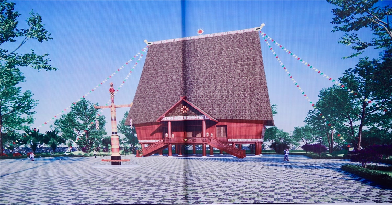 Mô hình Nhà rông văn hóa xã Ia Dom