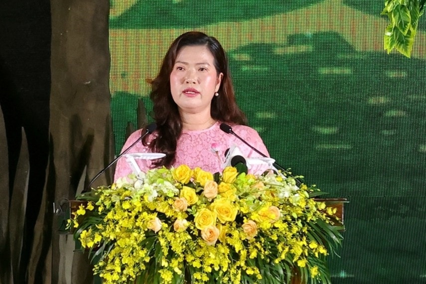 Phó Chủ tịch UBND TP. Cần Thơ Nguyễn Thị Ngọc Điệp phát biểu tại đêm khai mạc lễ hội Phó Chủ tịch UBND TP. Cần Thơ Nguyễn Thị Ngọc Điệp phát biểu tại đêm khai mạc Lễ hội Văn hóa Sông nước Cần Thơ