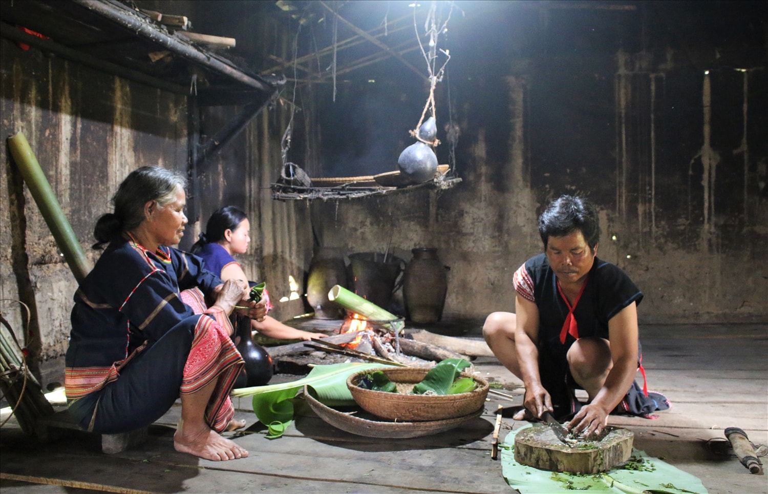 Các món ăn truyền thống của người Gia Rai là sự kết hợp tinh tế và hài hòa các gia vị, cùng nguyên liệu sạch đã tạo nên hương vị đặc trưng. (Ảnh: Ngọc Chí)