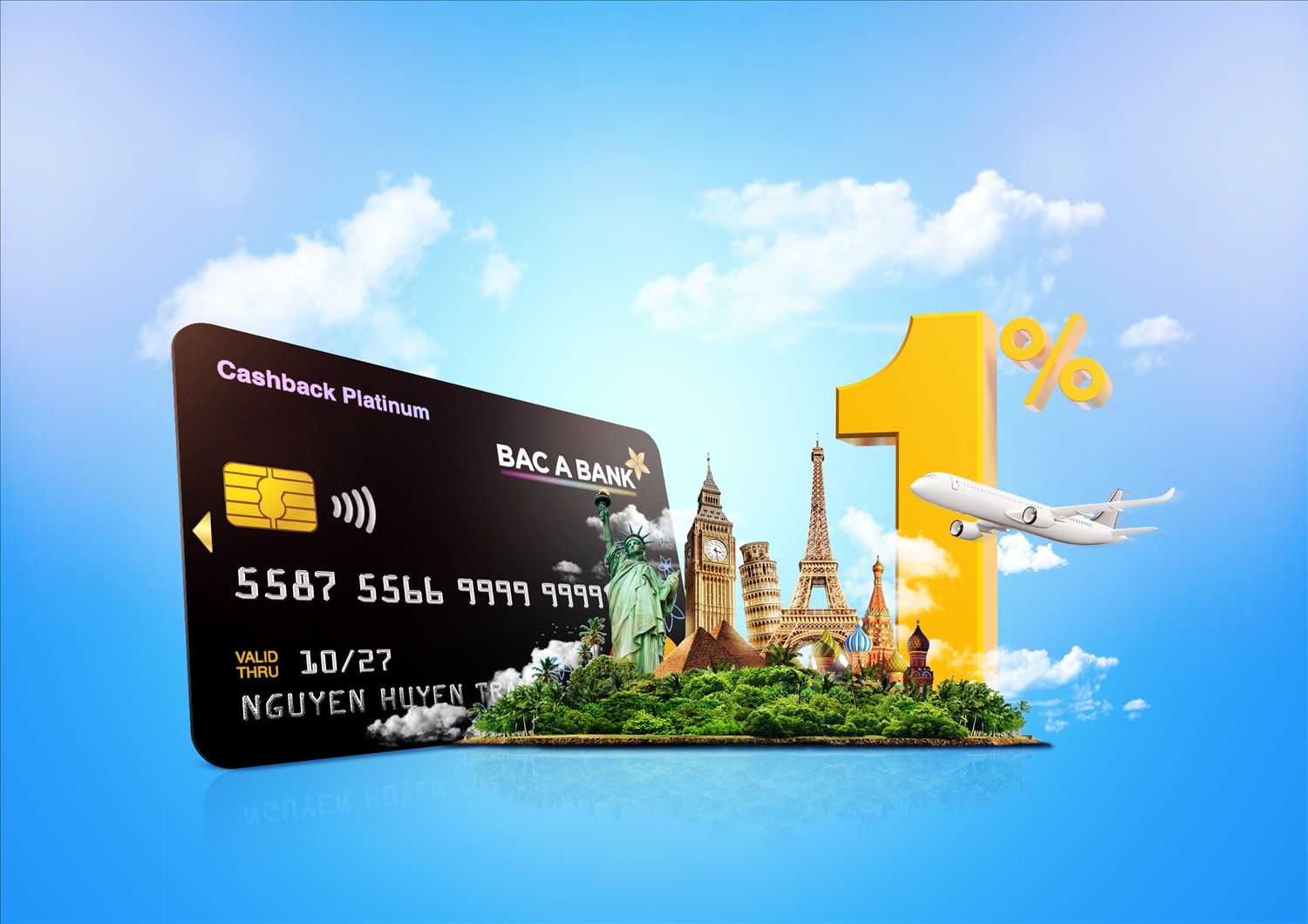 Khởi đầu hành trình năm châu cùng thẻ tín dụng BAC A BANK