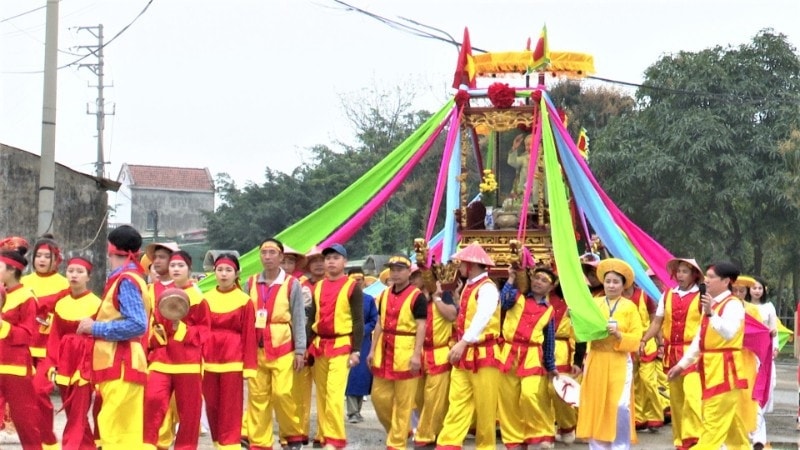 Lễ hội Đền Mai Bảng gồm phần lễ và phần hội. Ảnh: ITN 