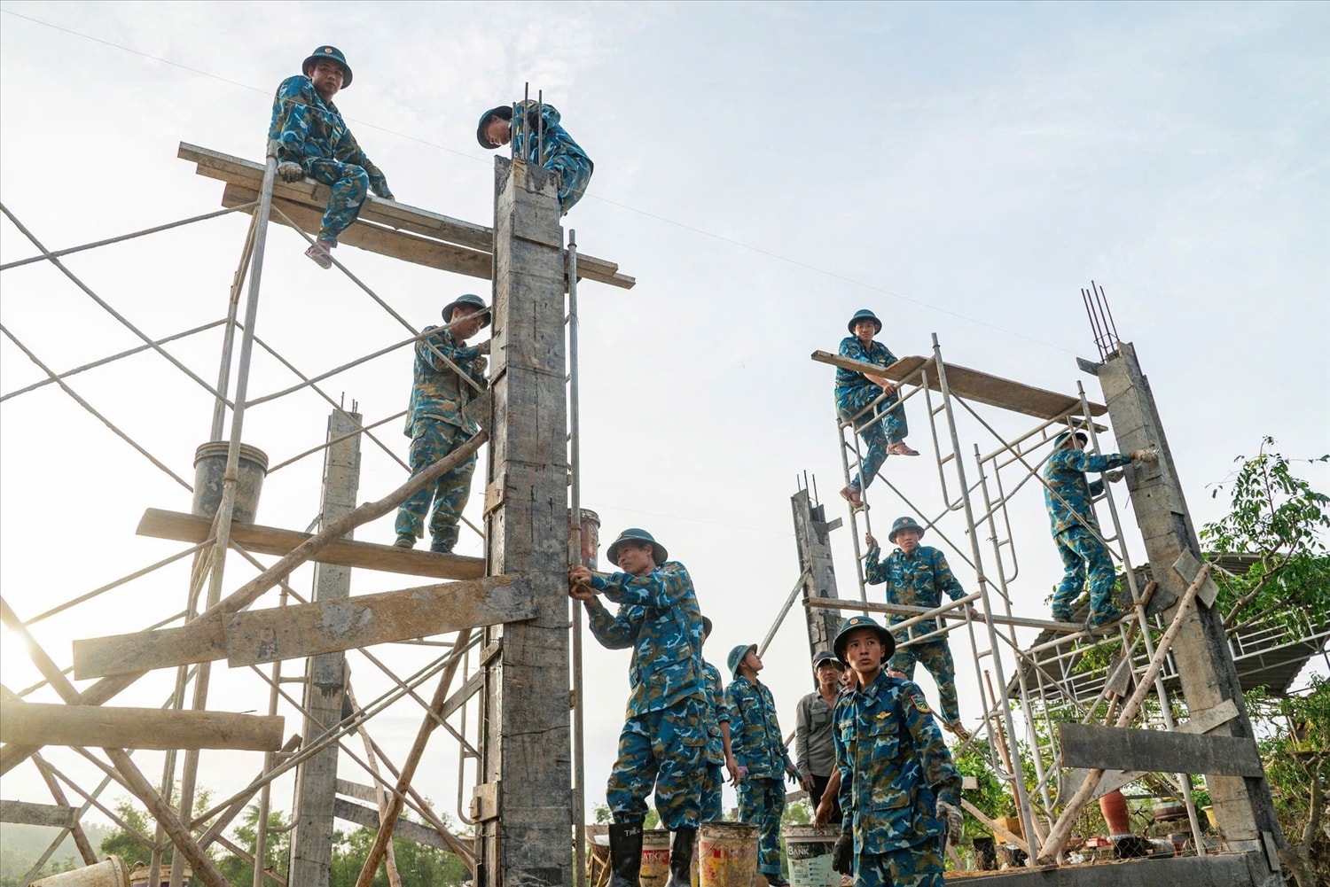 Chiến dịch Quang Trung đã hoàn thành sửa chữa 100% nhà ở hư hỏng. (Ảnh IT)