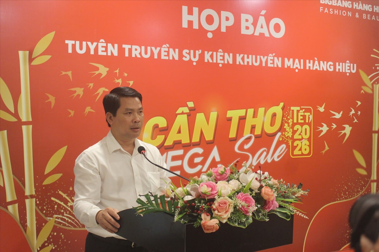 Ông Hà Vũ Sơn, Giám đốc Sở Công thương TP. Cần Thơ, phát biểu tại họp báo