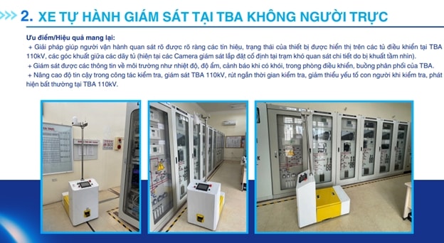 Việc đưa robot vào giám sát giúp giảm tới 30% chi phí vận hành trạm, đồng thời nâng cao độ tin cậy của dữ liệu kỹ thuật – yếu tố then chốt cho công tác bảo trì dự báo.