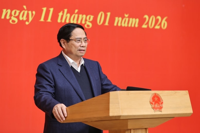 Thủ tướng nêu rõ, trong thành quả chung của đất nước có đóng góp của Đảng ủy Chính phủ với vai trò lãnh đạo cơ quan hành chính nhà nước cao nhất, cơ quan hành pháp và thực hiện các nhiệm vụ được Đảng, Nhà nước giao - Ảnh: VGP/Nhật Bắc