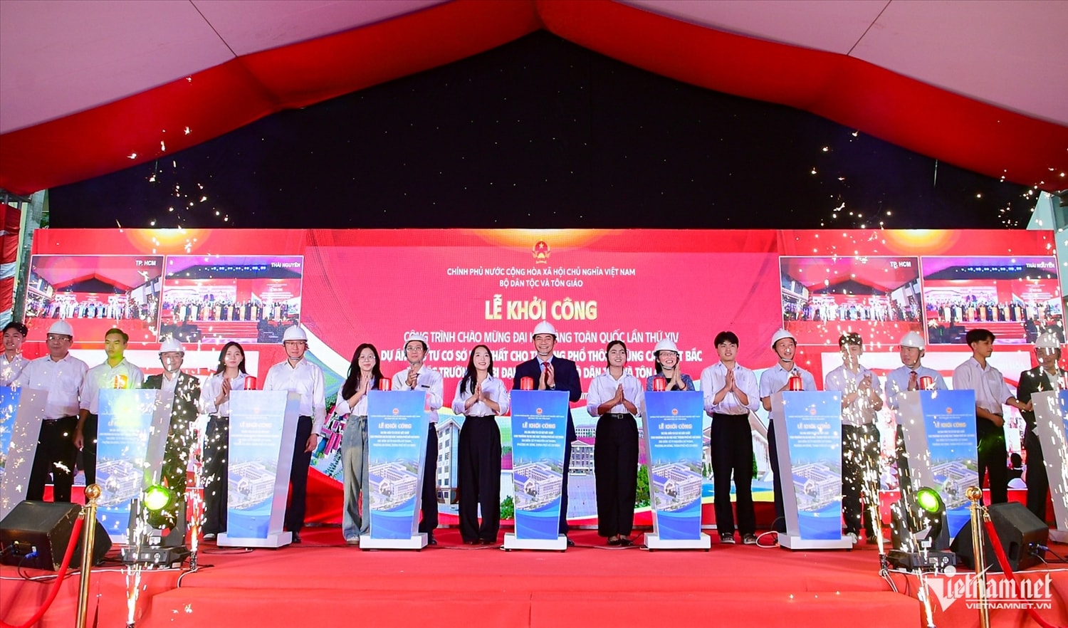 Đồng loạt bấm nút khởi công các dự án tại 3 điểm cầu