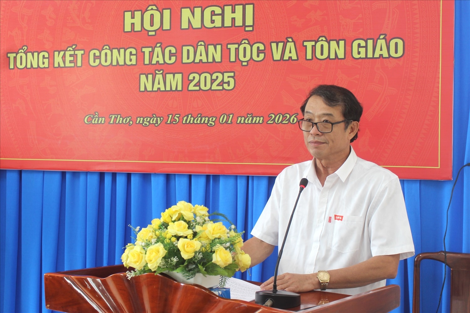 Phó Chủ tịch UBND TP. Cần Thơ Nguyễn Văn Khởi phát biểu chỉ đạo tại hội nghị