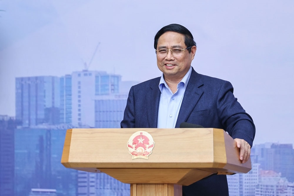 Thủ tướng Chính phủ Phạm Minh Chính nhấn mạnh, việc xây dựng Trung tâm Tài chính Quốc tế là việc mới, song với phương châm 