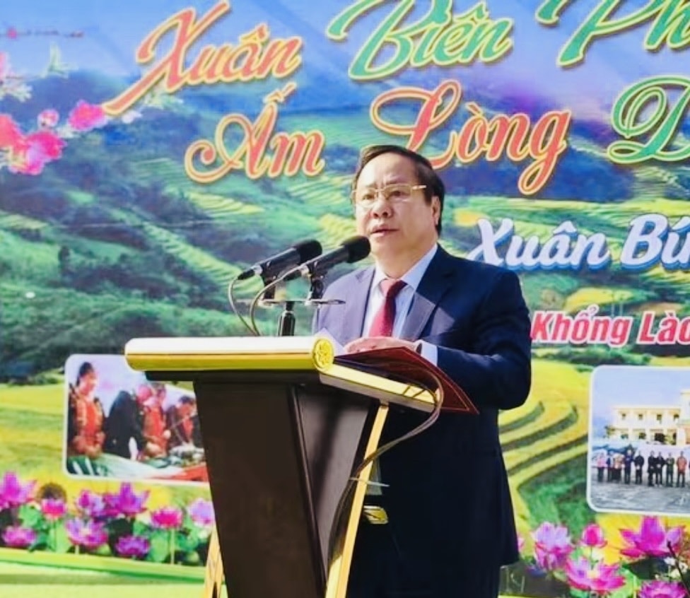 Ông Tống Thanh Hải - Phó Chủ tịch Thường trực UBND tỉnh Lai Châu phát biểu tại chương trình