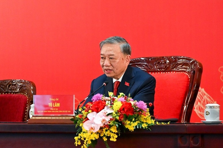 Tổng Bí thư Tô Lâm thông tin về kết quả Đại hội và trả lời câu hỏi của các phóng viên trong nước và quốc tế - Anhr: daihoidangtoanquoc.vn