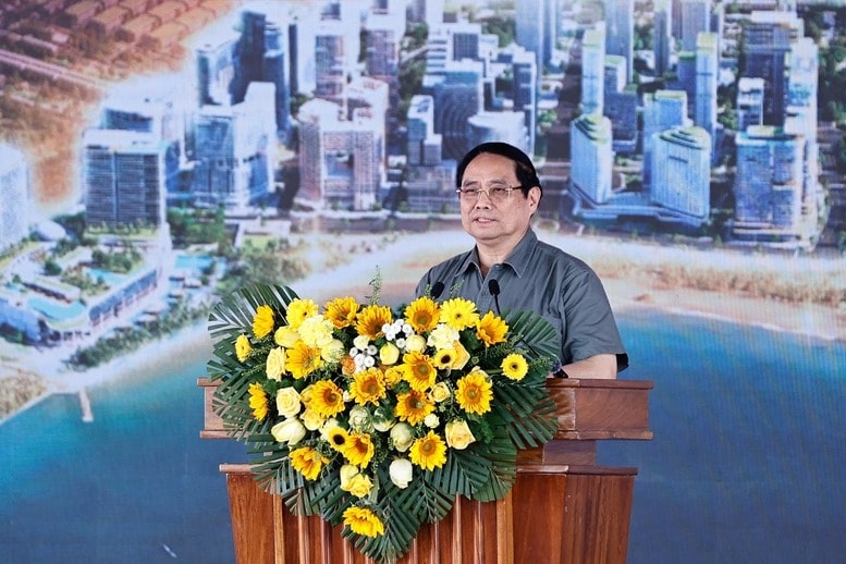 Thủ tướng Phạm Minh Chính đánh giá việc khởi công các dự án ngay sau thành công rất tốt đẹp của Đại hội Đảng toàn quốc lần thứ XIV cho thấy tinh thần