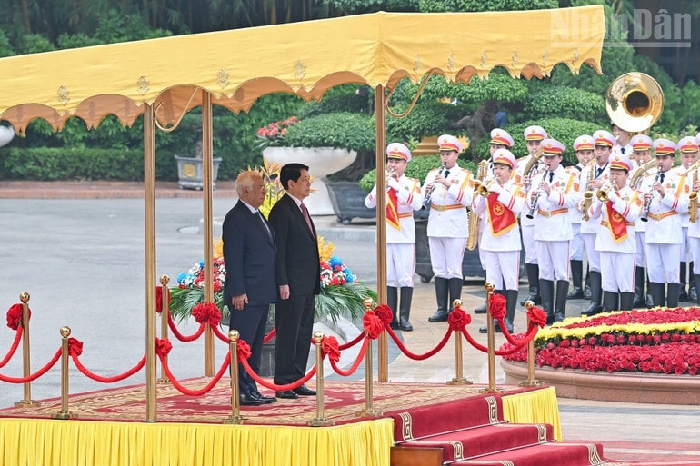 Chủ tịch nước Lương Cường chủ trì lễ đón Chủ tịch Hội đồng châu Âu thăm chính thức Việt Nam 3