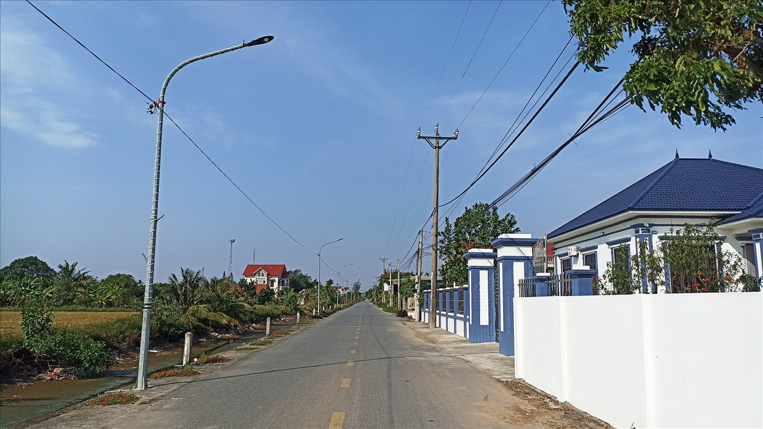 Các tuyến đường sáng – xanh – sạch – đẹp tạo diện mạo mới cho xứ đạo.