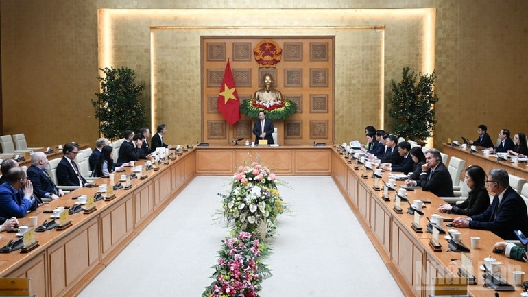 Quang cảnh buổi tiếp.