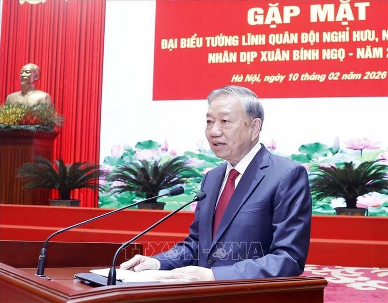 Tổng Bí thư Tô Lâm phát biểu - Ảnh: TTXVN