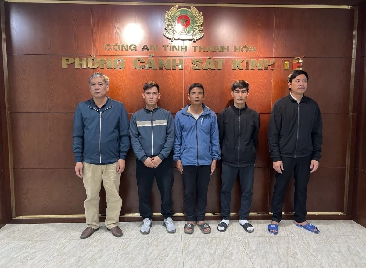 Công an tỉnh Thanh Hóa khởi tố các đối tượng buôn bán lợn nhiễm dịch bệnh. Ảnh: Công an Thanh Hóa.