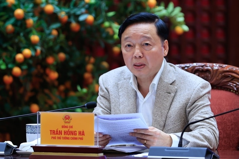 Phó Thủ tướng Trần Hồng Hà phát biểu - Ảnh: VGP/Nhật Bắc